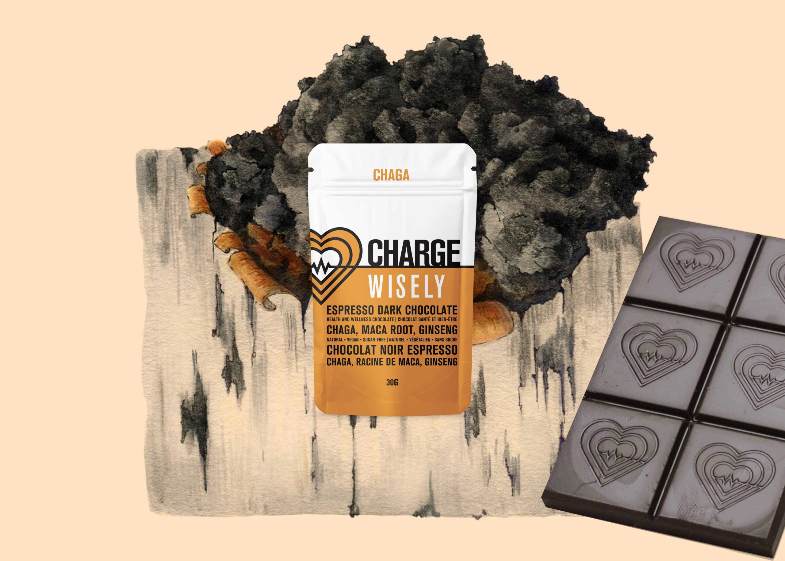 wisely functional mushroom adaptogenic chocolate charge chaga 2 scaled