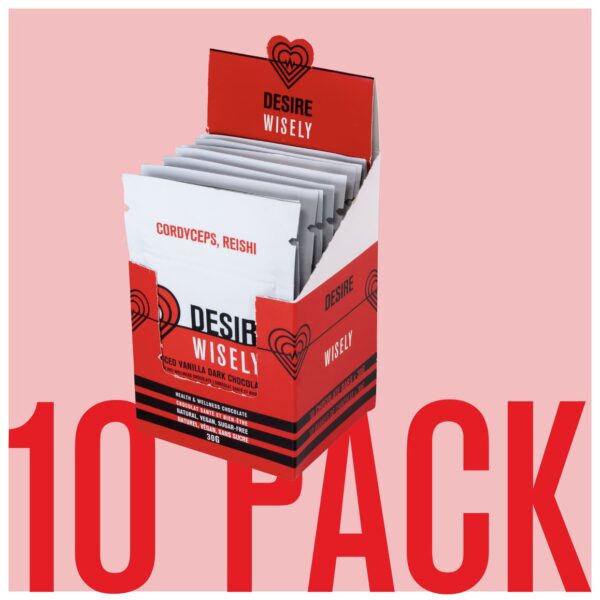 wisely functional mushroom adaptogenic chocolate desire cordyceps reishi 10P 01