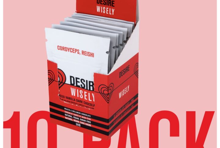 wisely functional mushroom adaptogenic chocolate desire cordyceps reishi 10P 01