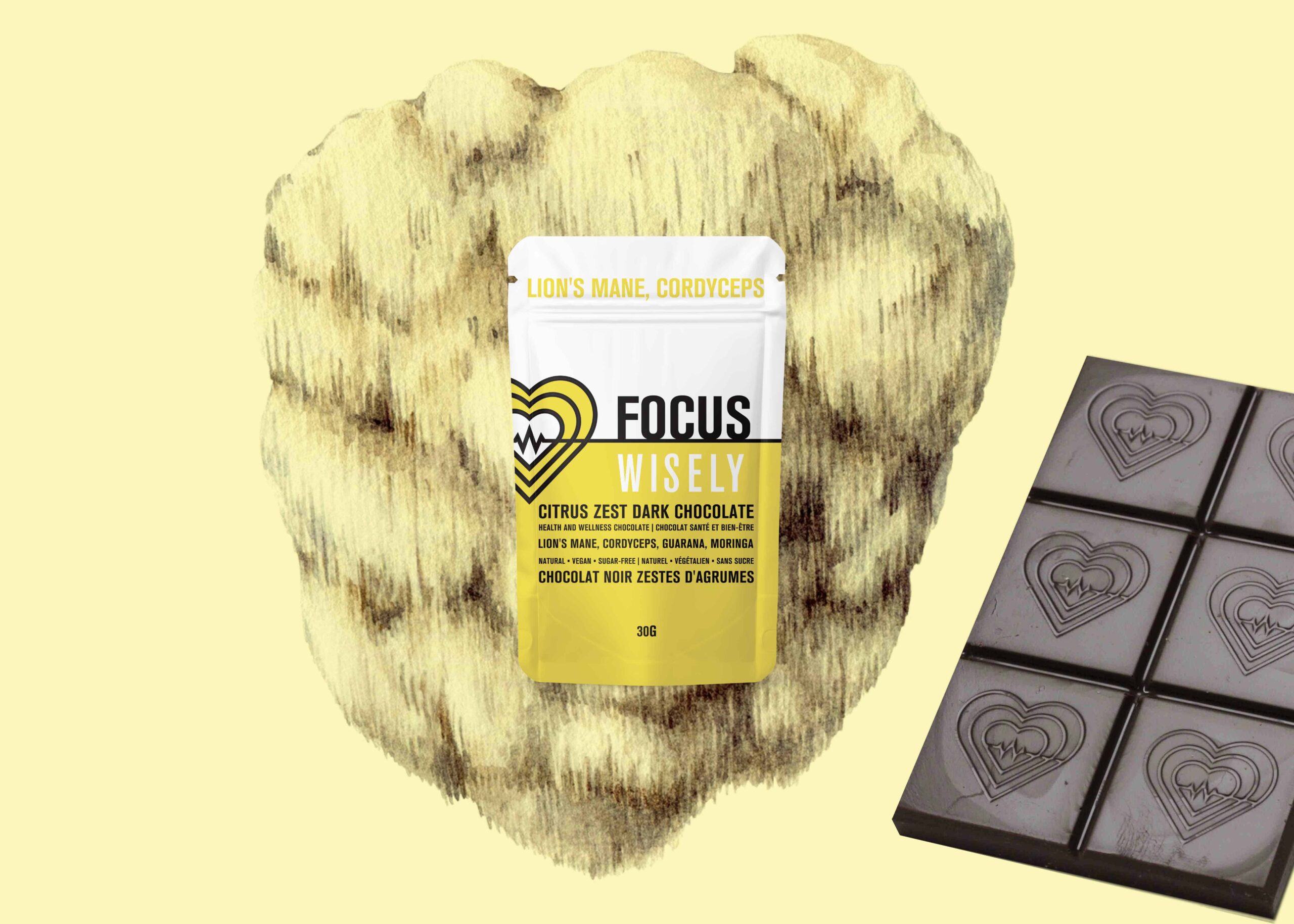 wisely functional mushroom adaptogenic chocolate focus lionsmane cordyceps 2 scaled
