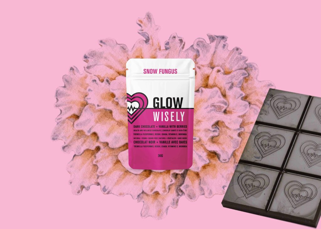 wisely functional mushroom adaptogenic chocolate glow snowfungus 2