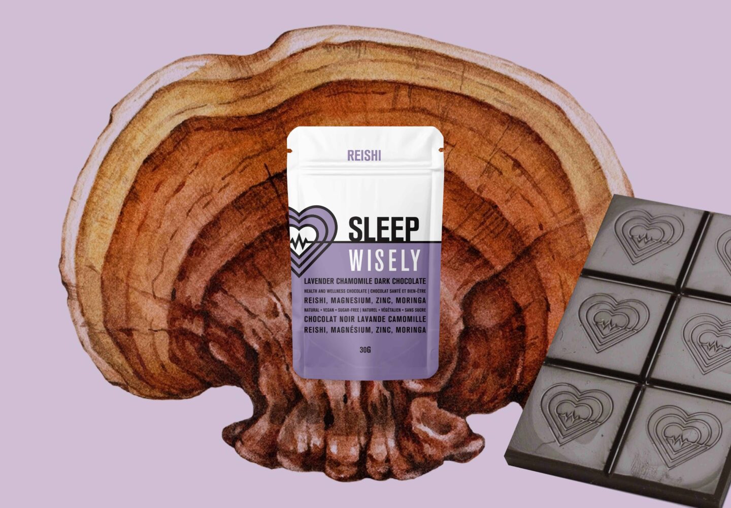 wisely functional mushroom adaptogenic chocolate sleep reishi 2