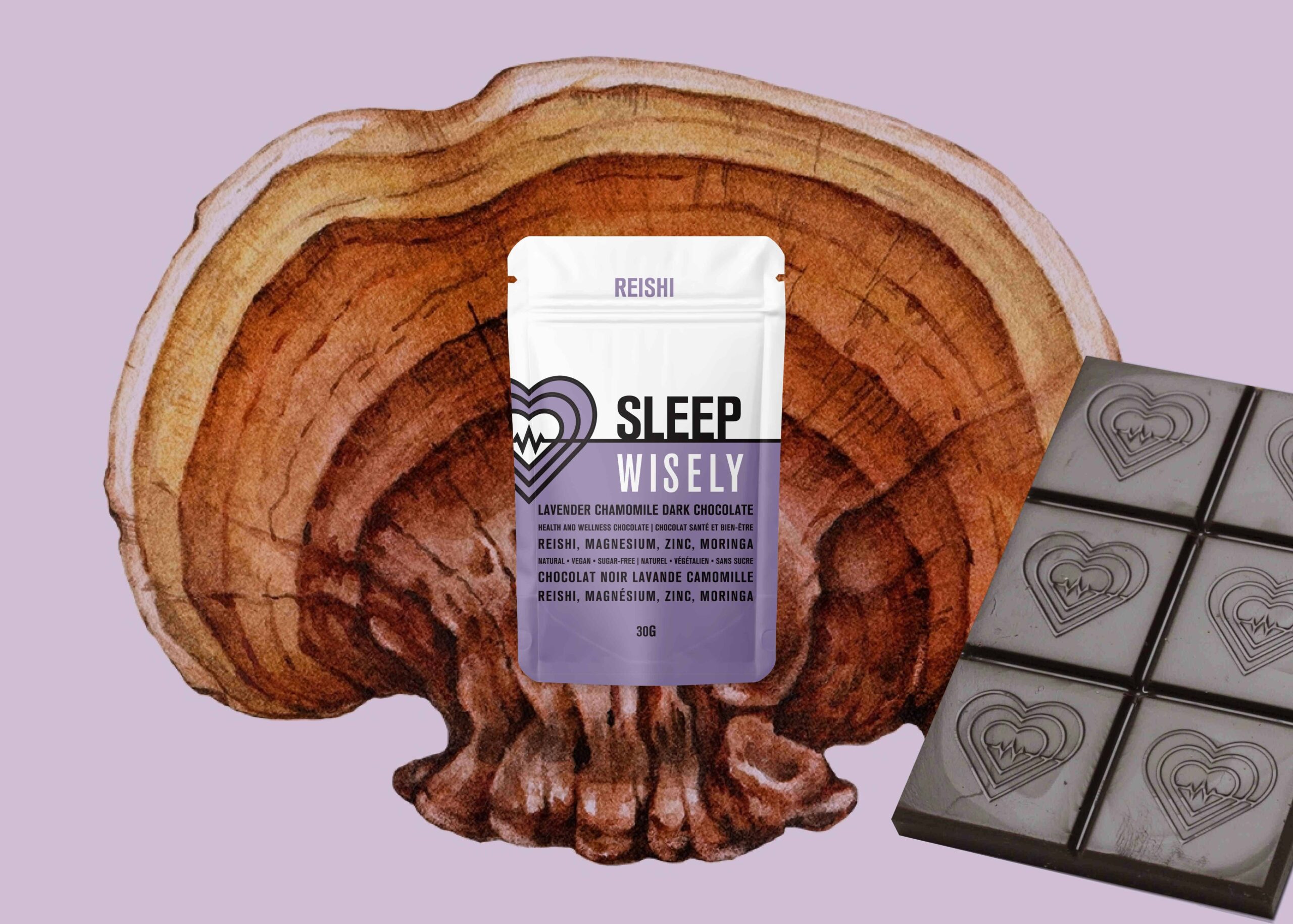 wisely functional mushroom adaptogenic chocolate sleep reishi 2 scaled