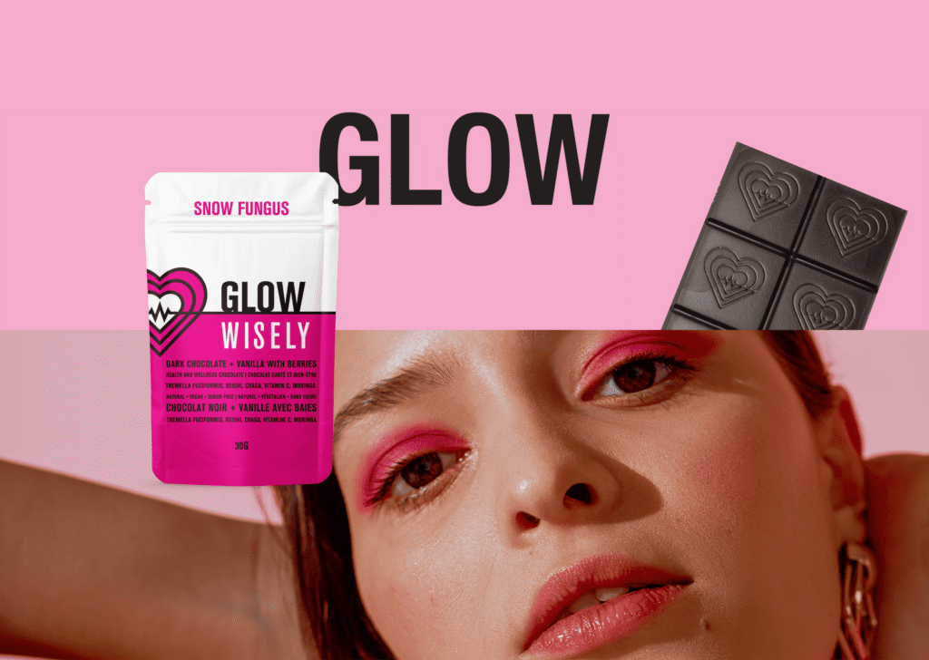 wisely functional mushroom adaptogenic chocolate glow snowfungus 001
