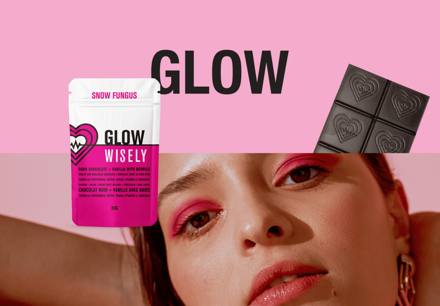 wisely functional mushroom adaptogenic chocolate glow snowfungus 001