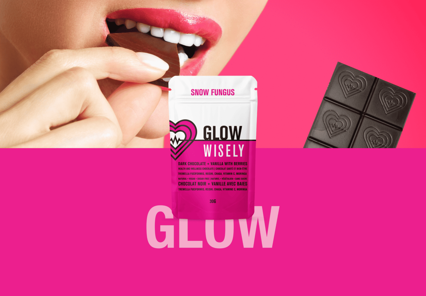 wisely functional mushroom adaptogenic chocolate glow snowfungus 003