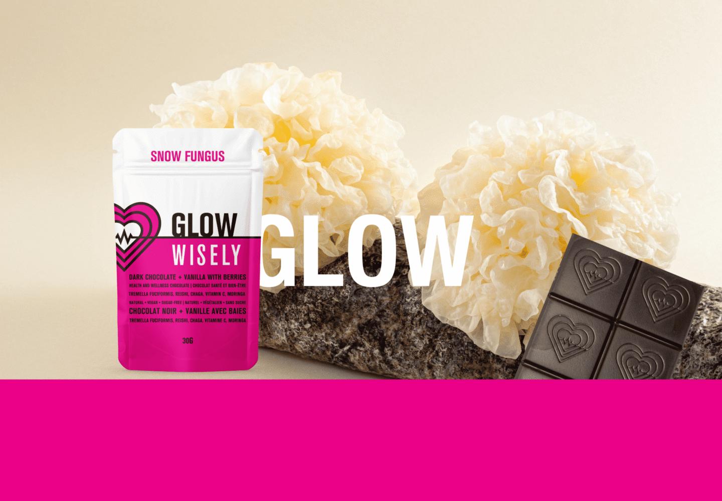 wisely functional mushroom adaptogenic chocolate glow snowfungus 004